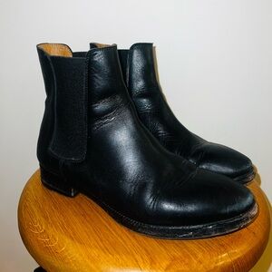 Acne Studios Black Leather Chelsea Boots
